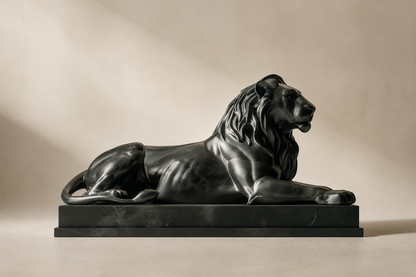 Salar — Black marble sculpture by 1-OPH