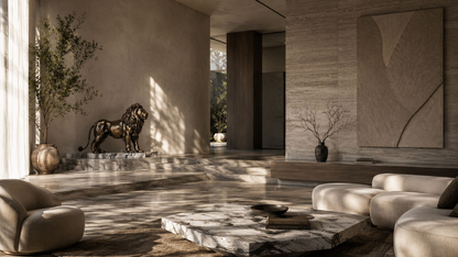 Nevado — Bronze on marble sculpture by 1-OPH