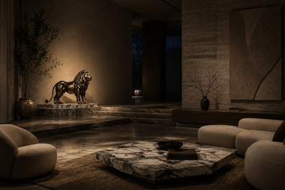 Nevado — Bronze on marble sculpture by 1-OPH