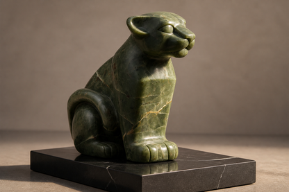 Paramo — Green marble on black marble sculpture by 1-OPH