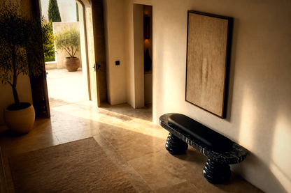 Quies — stone sculptural bench by 1-OPH