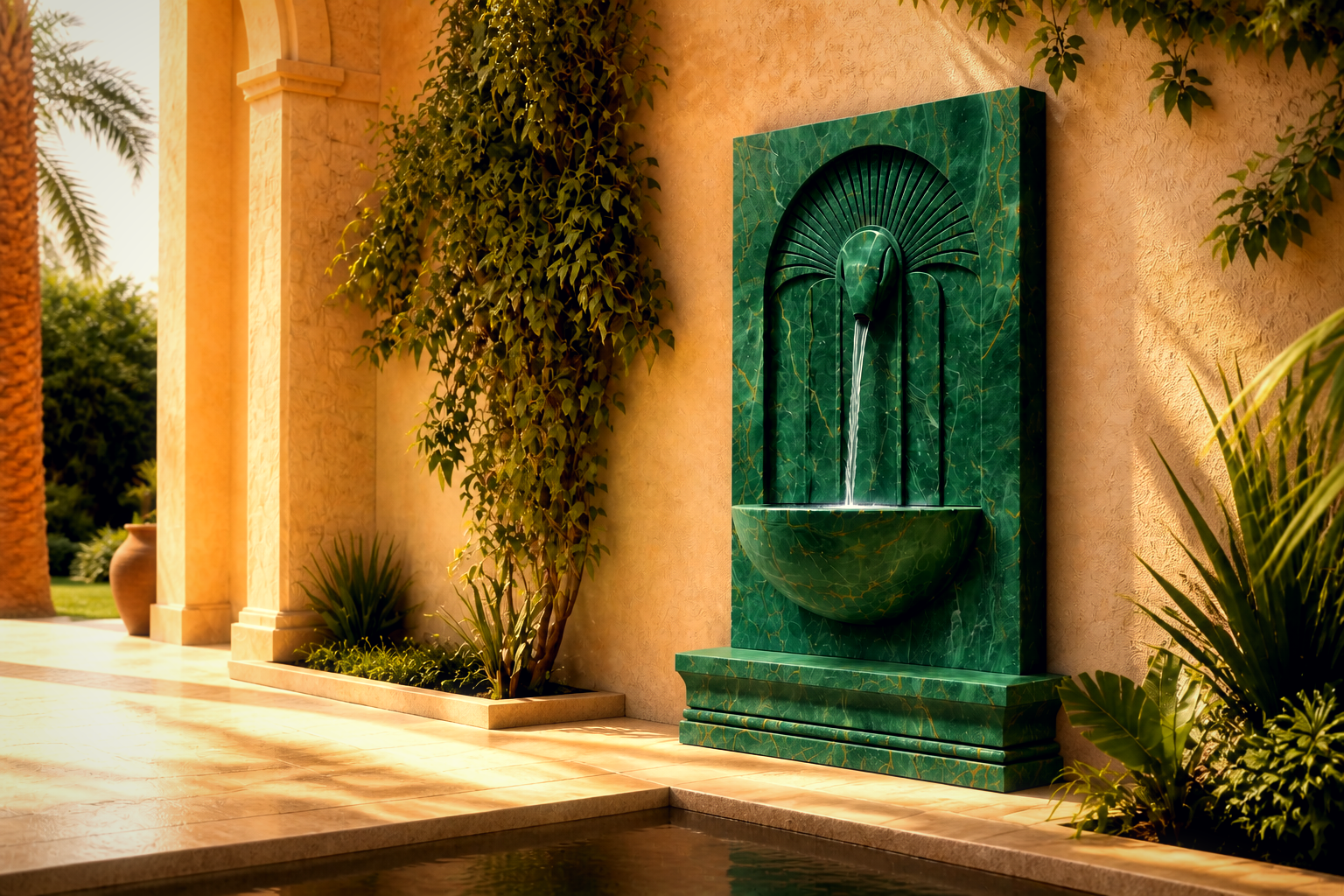 Oboro — stone wall fountain by 1-OPH