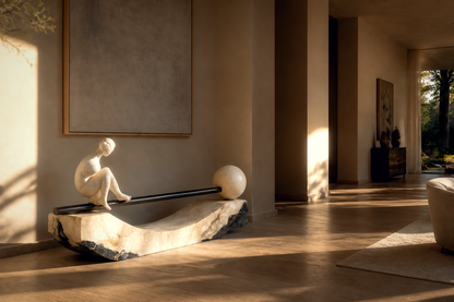 Contra — stone sculpture by 1-OPH