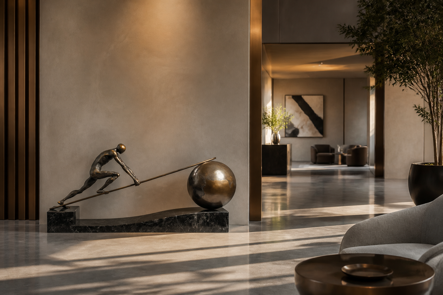 Corpora — stone sculpture by 1-OPH
