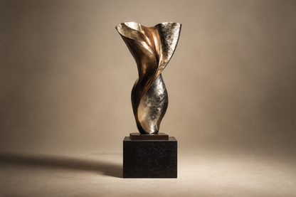 Alnair — Bronze on Nero Marquina marble sculpture by 1-OPH
