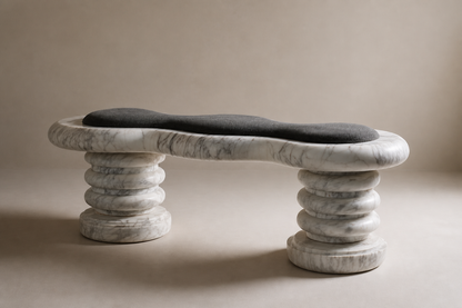 Calma — stone sculptural bench by 1-OPH