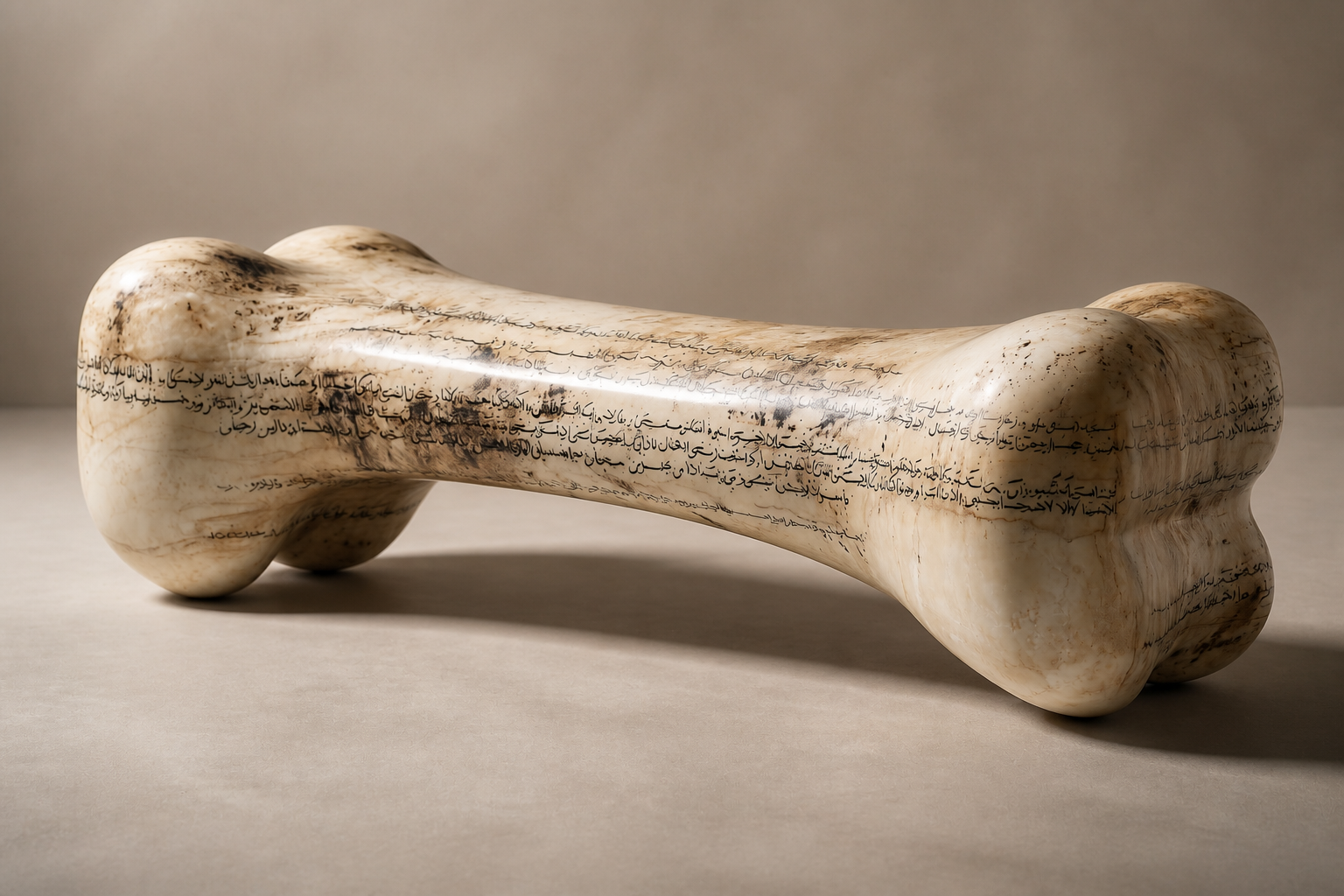 Tregua — marble sculptural bench by 1-OPH