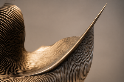 Cerrado — Bronze on Nero Marquina marble sculpture by 1-OPH