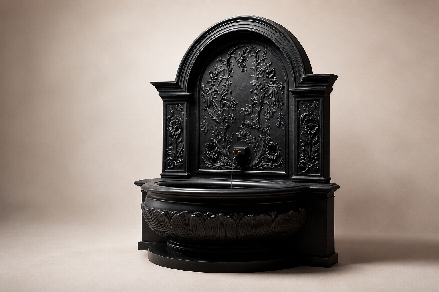 Kiri — stone wall fountain by 1-OPH