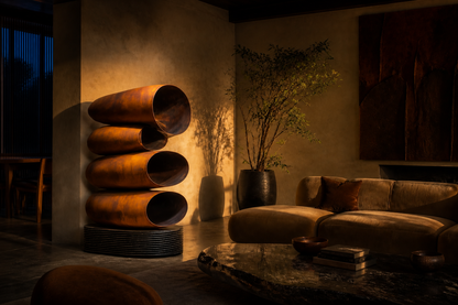 Laya — copper monolith by 1-OPH