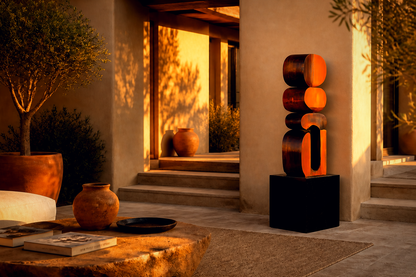 Portanza — stone sculpture by 1-OPH