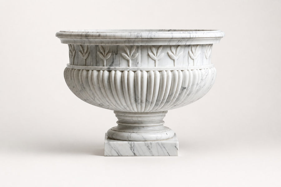 Calacatta Laurel Marble Urn Planter