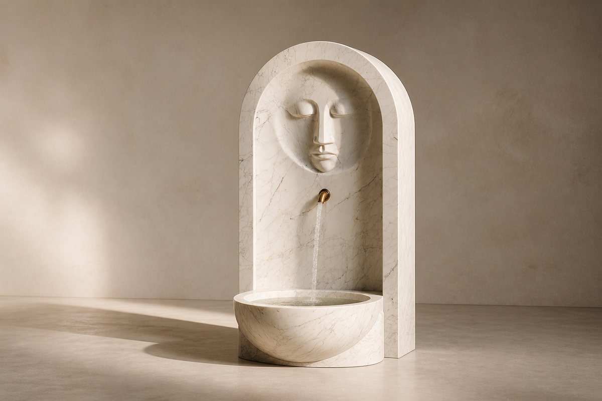 Caligo — stone wall fountain by 1-OPH