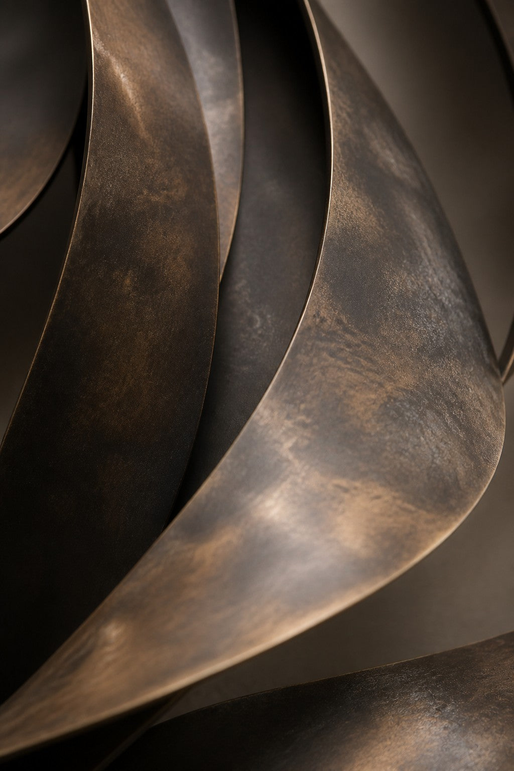 Corcel — 80 × 130 cm bronze wall sculpture of a horse's head with a flowing mane, close studio detail of the surface and material