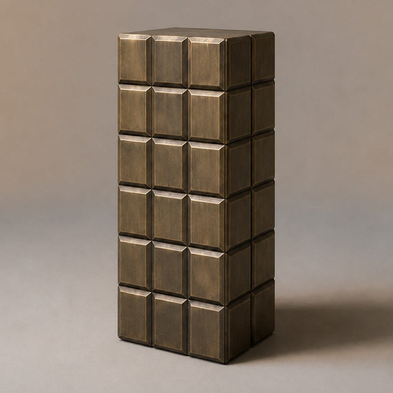 Cushion Grid Column — Antique Bronze
