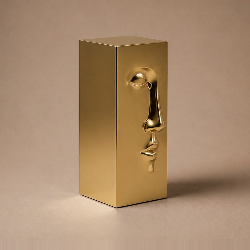 Face Relief Pedestal — Gold PVD