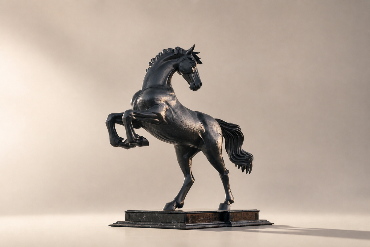Follaje — Bronze on marble sculpture by 1-OPH