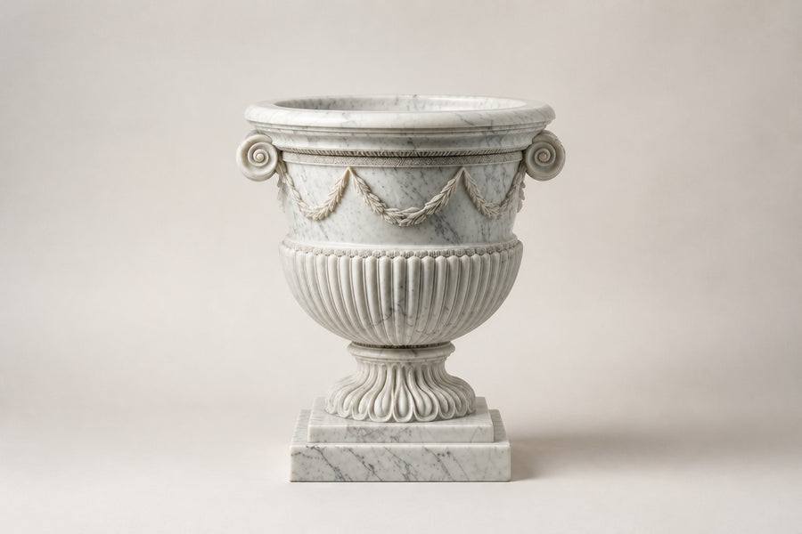 Garland Estate Marble Urn Planter