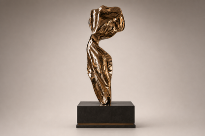 Dorata polished bronze torso sculpture by 1-OPH