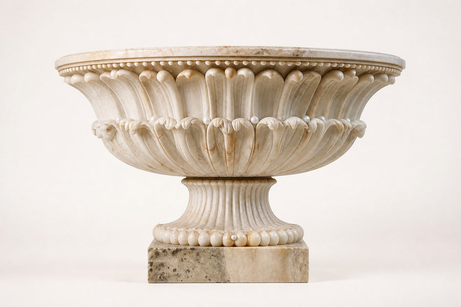 Imperial Petal Marble Urn Planter
