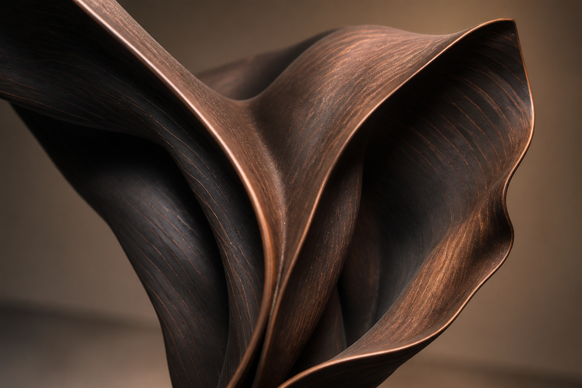 Inclina — bronze sculpture by 1-OPH