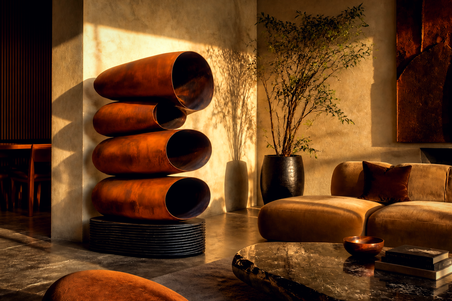 Laya — copper monolith by 1-OPH