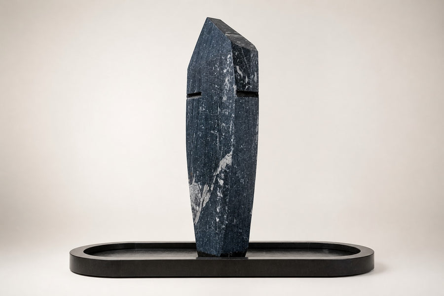 Obelisk Veil — Monumental Marble Sculpture