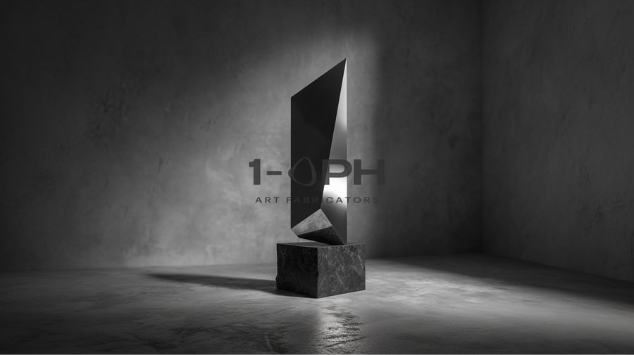Obsidian Vector — Architectural Mirror Monolith