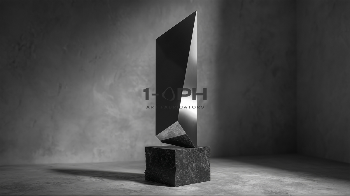Obsidian Vector — Architectural Mirror Monolith