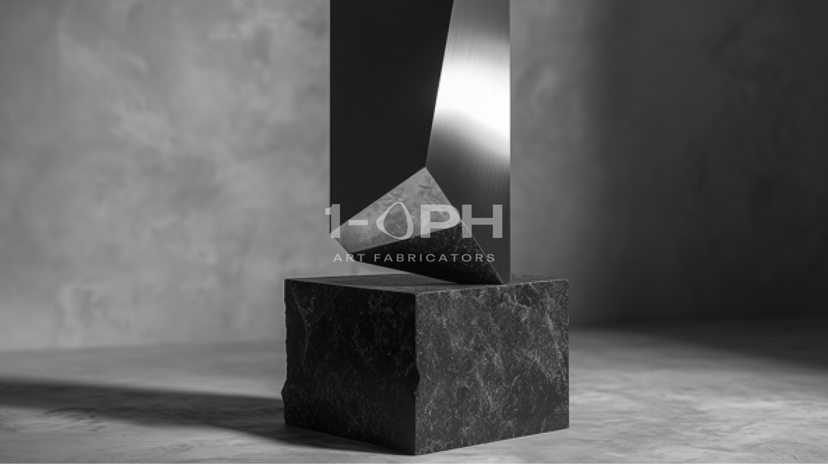 Obsidian Vector — Architectural Mirror Monolith