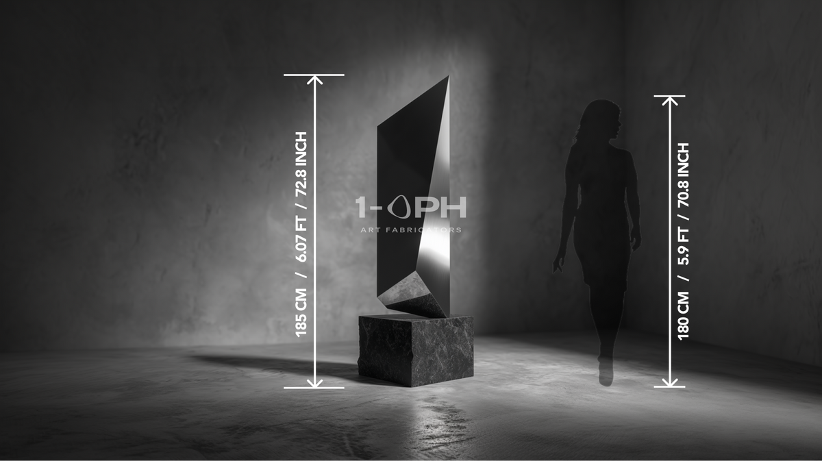 Obsidian Vector — Architectural Mirror Monolith