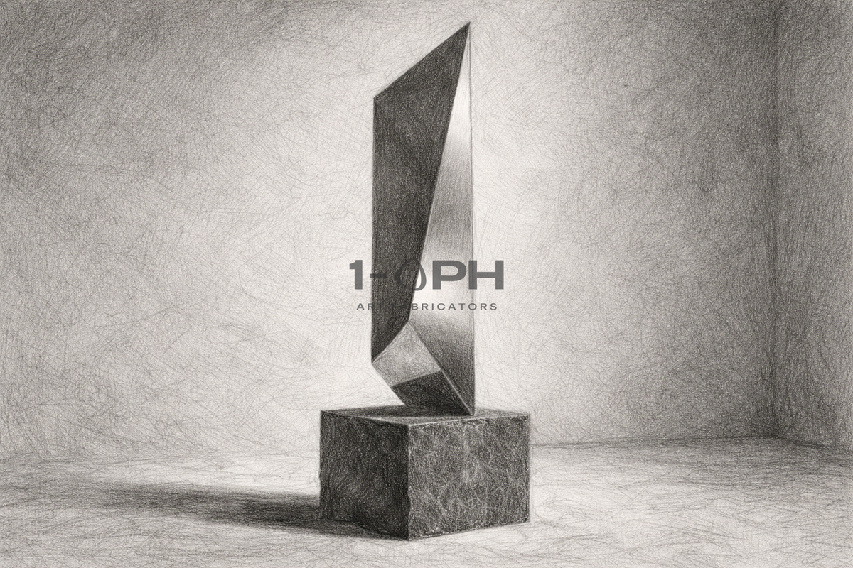 Obsidian Vector — Architectural Mirror Monolith