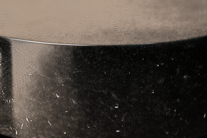 Circular Drum Base black marble plinth base by 1-OPH, surface detail