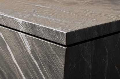 Inverted Taper Base Wedge black marble plinth base by 1-OPH, surface detail