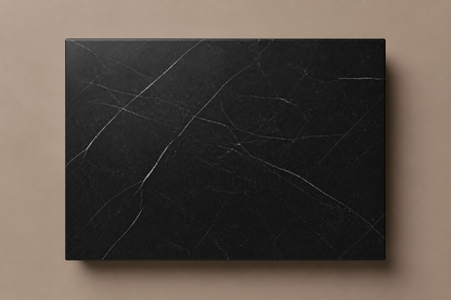 Grooved Band Base Plinth black marble plinth base by 1-OPH, overhead view