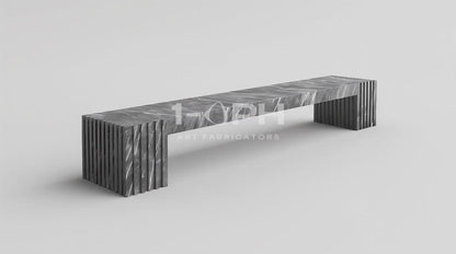 Strata Linear Marble Bench