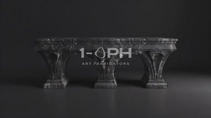 Imperial Triple Arch Marble Bench