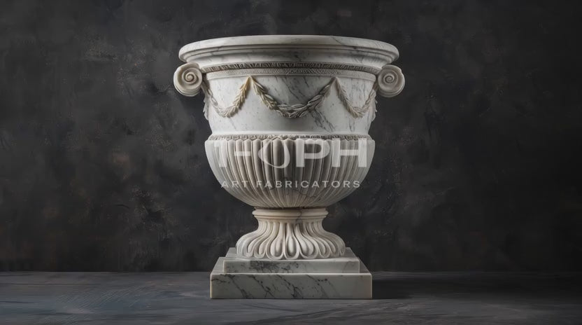 Garland Estate Marble Urn Planter