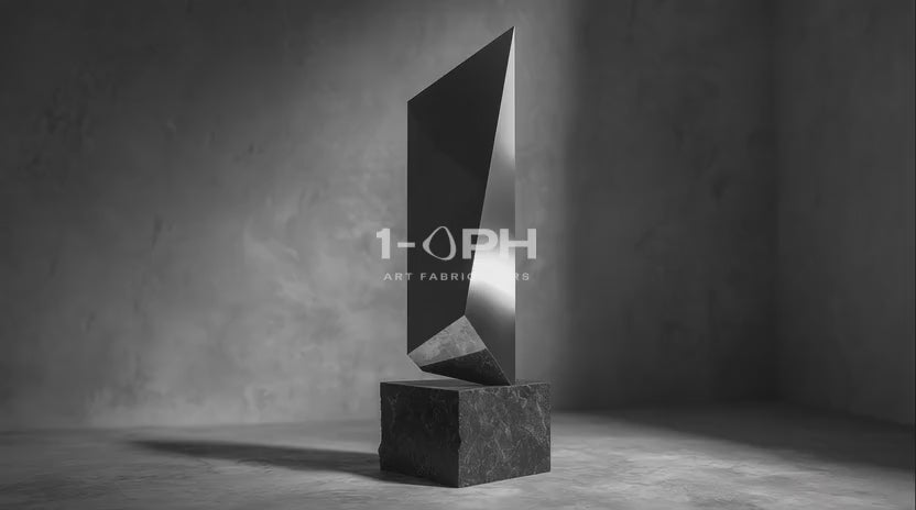 Obsidian Vector — Architectural Mirror Monolith