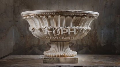 Imperial Petal Marble Urn Planter