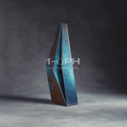 Apex Rift — Monumental Heat-Oxidized Bronze Sculpture