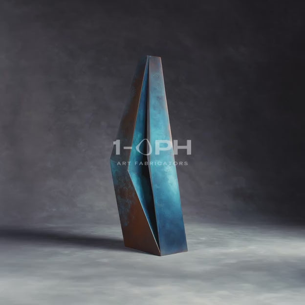 Apex Rift — Monumental Heat-Oxidized Bronze Sculpture