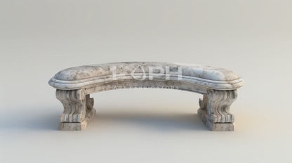 Imperial Curved Marble Bench
