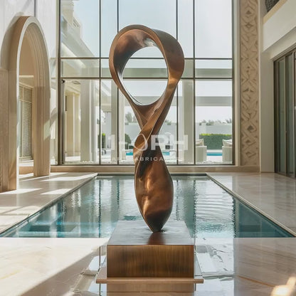 Eternal Flux II — Monumental Bronze Loop Sculpture