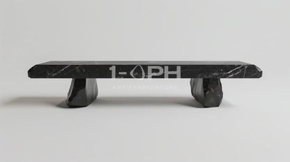 Obsidian Edge Marble Bench