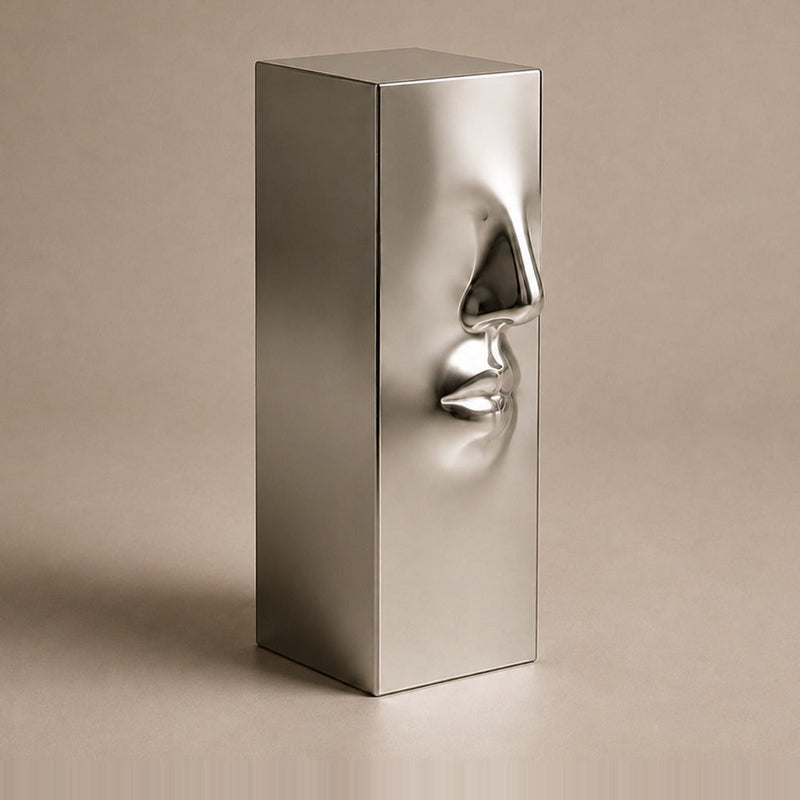 Profile Relief Pedestal — Mirror Steel