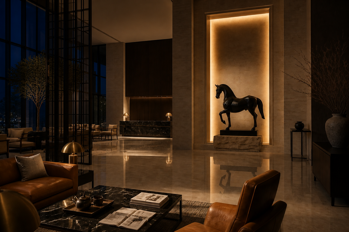 Radica — Bronze on stone sculpture by 1-OPH