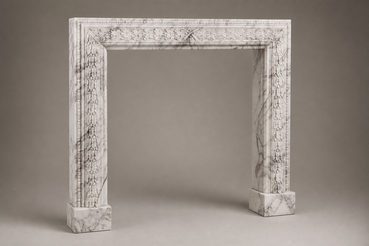 Remanso fireplace, studio view of the whole piece