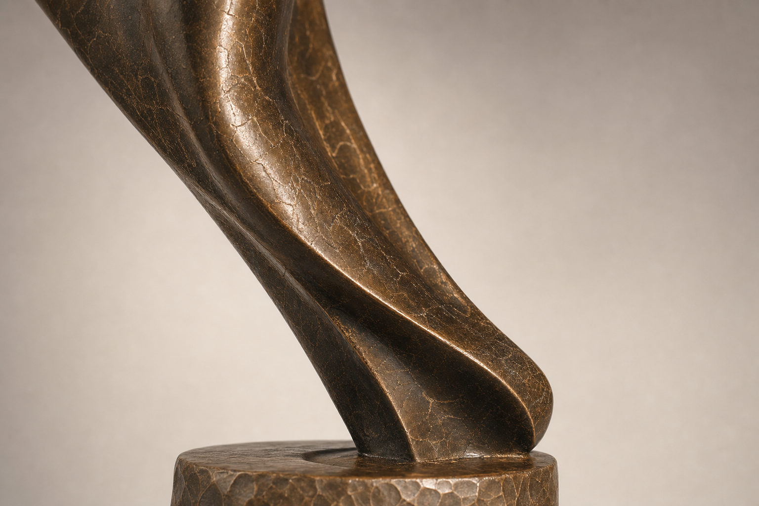 Rimal elongated bronze figure sculpture by 1-OPH