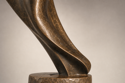 Rimal elongated bronze figure sculpture by 1-OPH